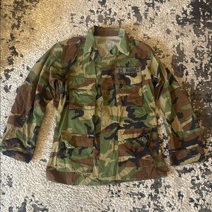 Camouflage Military Jacket size Medium long